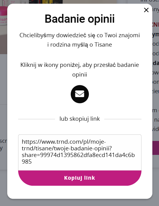 Książeczka Twoje badanie opinii -  link online