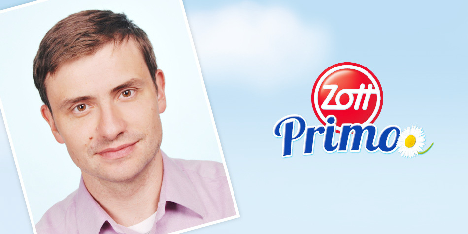 Wojciech reprezentuje markę Zott Primo