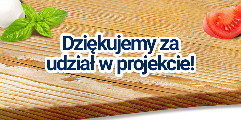 Dziękujemy za udział w projekcie! 