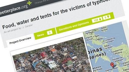 betterplace uma ajuda para as Filipinas