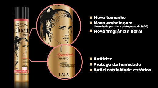 Elnett Lisíssimo proporciona um acabamento perfeitamente liso. Antifrizz, protege da humidade e novo perfume floral.