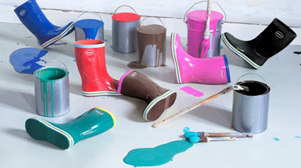 As coloridas Havaianas Rain Boots Aqua 