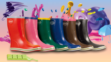 Coloridas Havaianas Rain Boots Aqua