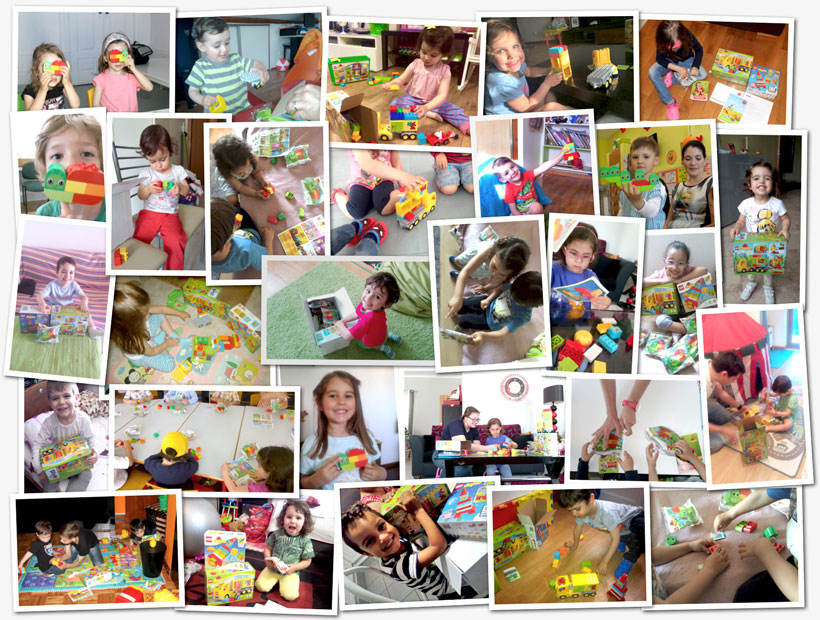 Momentos de diversão e criatividade com LEGO DUPLO.