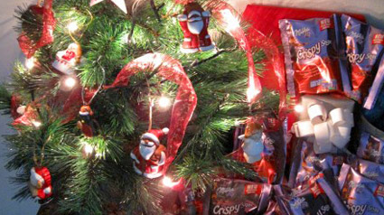 Milka Snax: doces Árvores de Natal