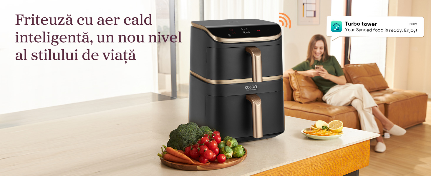 Friteuza cu aer cald imteligenta un nou nivel al stilului de viata