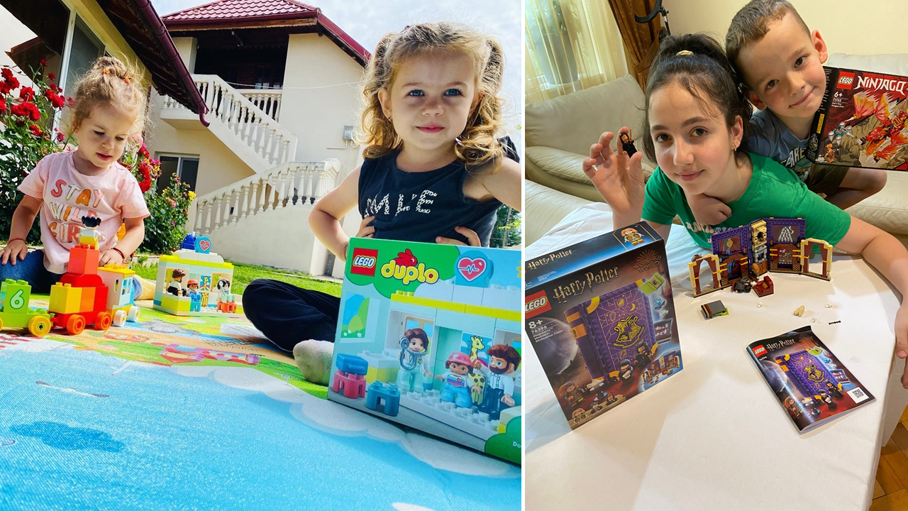 ... au primit 2 seturi LEGO<sup>®</sup> ... 