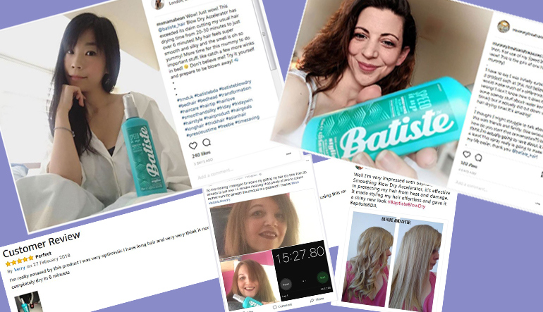 Our posts online for Batiste Blow Dry Accelerator