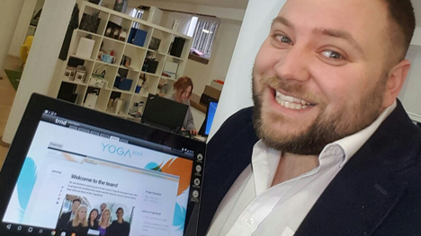 Upload your Yoga Book selfies!